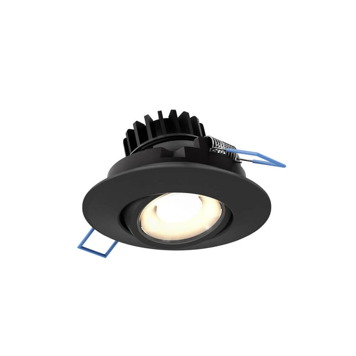 3 Inch Round Recessed Led Gimbal Light In 5cct | LEDDOWNG3CCBK