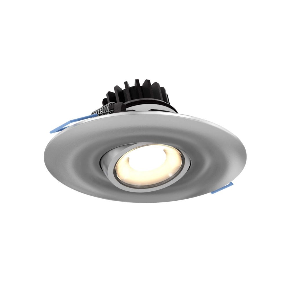 4 Inch Round Recessed Led Gimbal Light In 5cct | LEDDOWNG4-CC-SN — Litemode