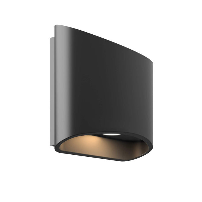 6 Inch Oval Up/down Led Wall Sconce | LEDWALL-H-BK