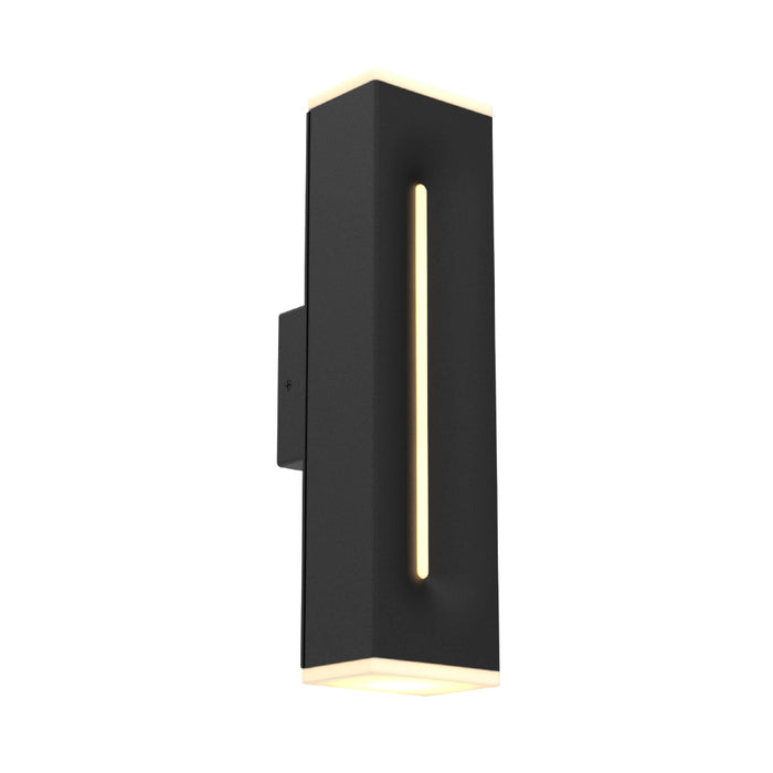 16 Inch Rectangular Cct Dual Light Wall Sconce | LWJ16-CC-BK