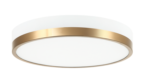 Matteo Tone White & Aged Gold Brass Ceiling Mount