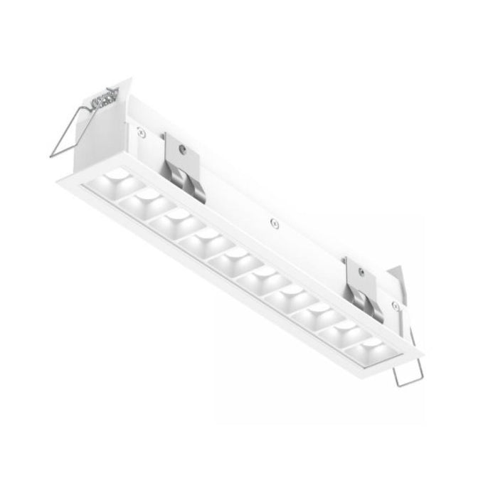 Dals Recessed 5CCT Linear With 10 Mini Spot Lights