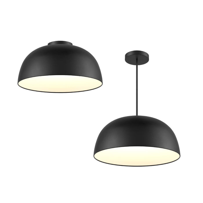 30in Fixture - 2in1 Pendant And Flush Mount | NAPF30-CC-UNV-BK