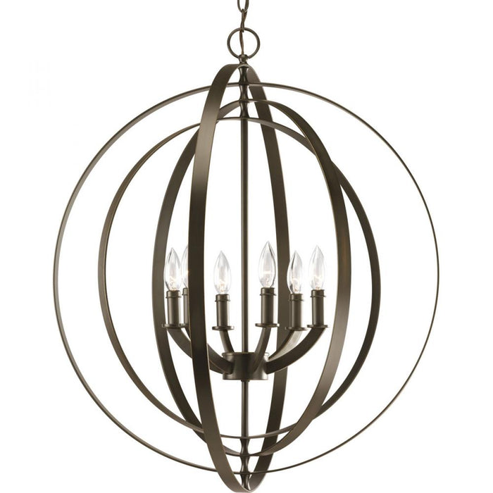 P3889-20 6-60w Cand Sphere Foyer Lant | P3889-20