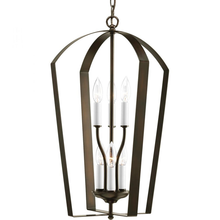 P3929-20 6-60w Candle Foyer | P3929-20