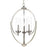 Progress Evoke Collection Three-Light Polished Nickel Clear Glass Luxe Chandelier Light