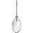 Progress Caress Collection One-Light Polished Nickel Clear Water Glass Luxe Mini-Pendant Light