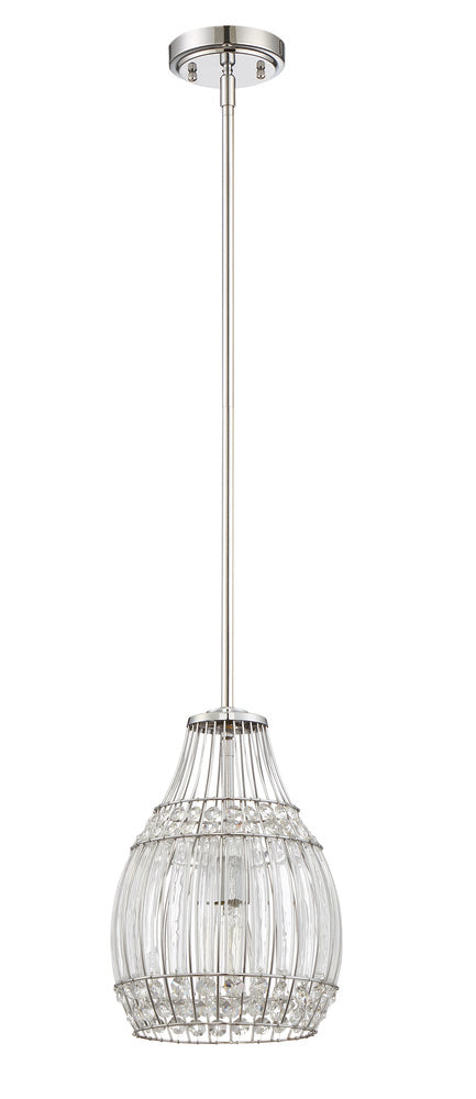 Craftmade 1 Light Mini Pendant with Rods in Chrome
