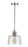 Craftmade State House 1 Light Clear Glass Mini Pendant in Polished Nickel