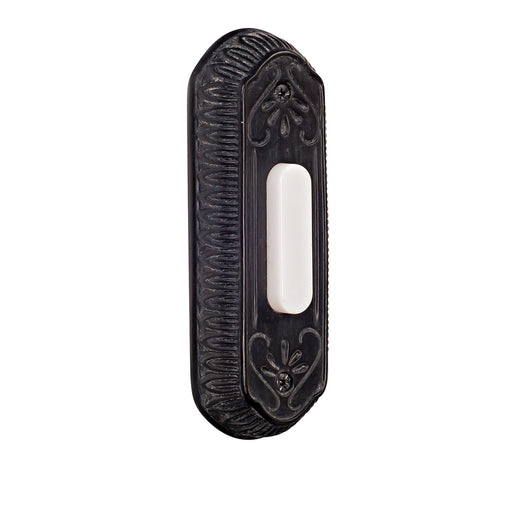 Craftmade Surface Mount Designer LED Lighted Push Button in Weathered Black
