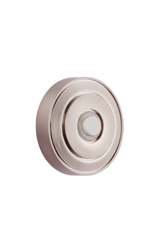 Craftmade Surface Mount LED Lighted Push Button, Round LED Halo Light in Brushed Polished Nickel