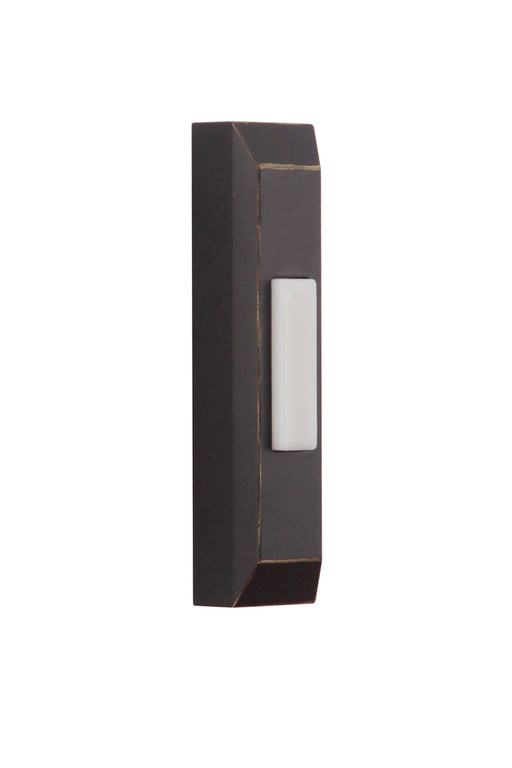Craftmade Surface Mount LED Lighted Push Button, Thin Rectangle Profile in Antique Bronze