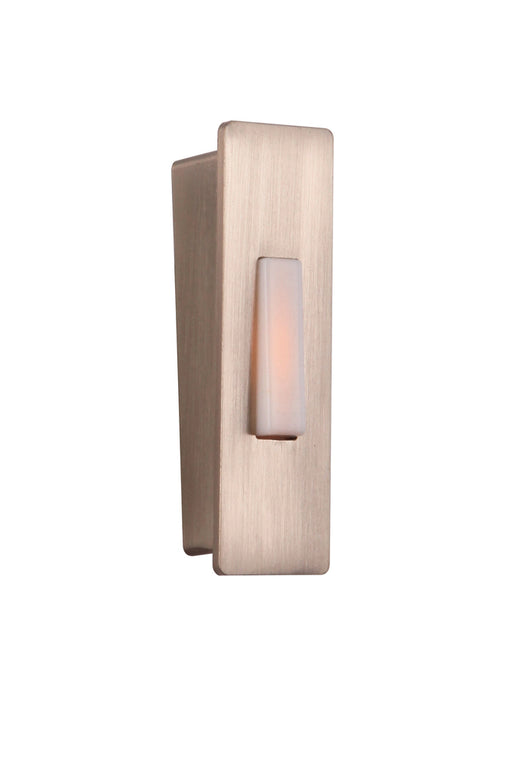Craftmade Surface Mount LED Lighted Push Button, Wedged in Brushed Polished Nickel