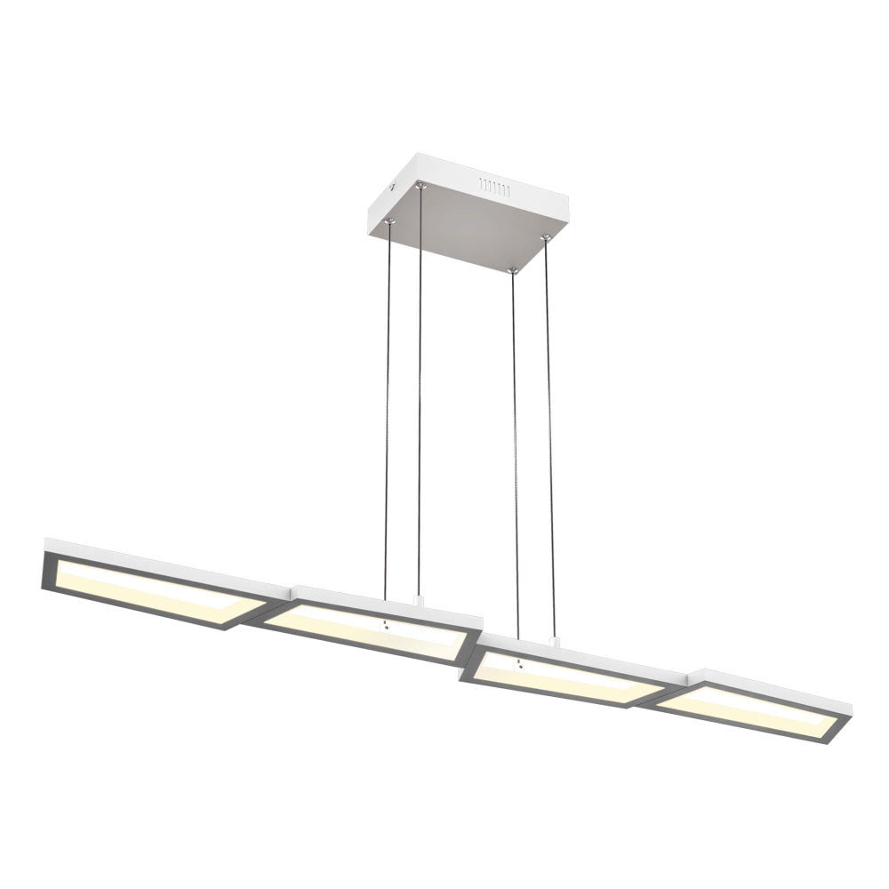 44 Inch Geometric Linear Led Pendant Light | PDL44-3K-WH — Litemode