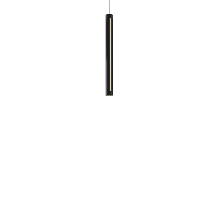 24 Inch Cct Led Duolight Cylinder Pendant | PDLED12024BK