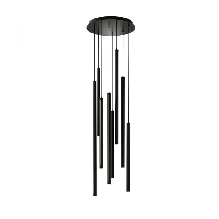 Dals 8 Light Round CCT LED Duo - Light Cylinder Pendant Cluster