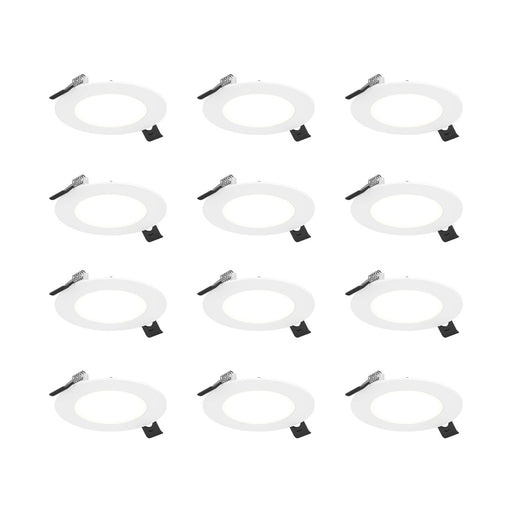 Kit Of 12 - 4in Round Led Panel, White | PNL4-CC-WH-K12