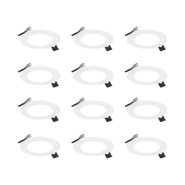 Kit Of 12 - 4in Round Led Panel, White | PNL4-CC-WH-K12
