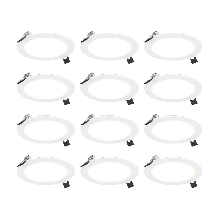 Kit Of 12 - 6in Round Led Panel, White | PNL6-CC-WH-K12