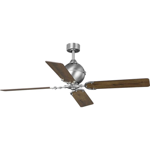 Progress Royer Collection 56" Four-Blade Antique Nickel Ceiling Fan