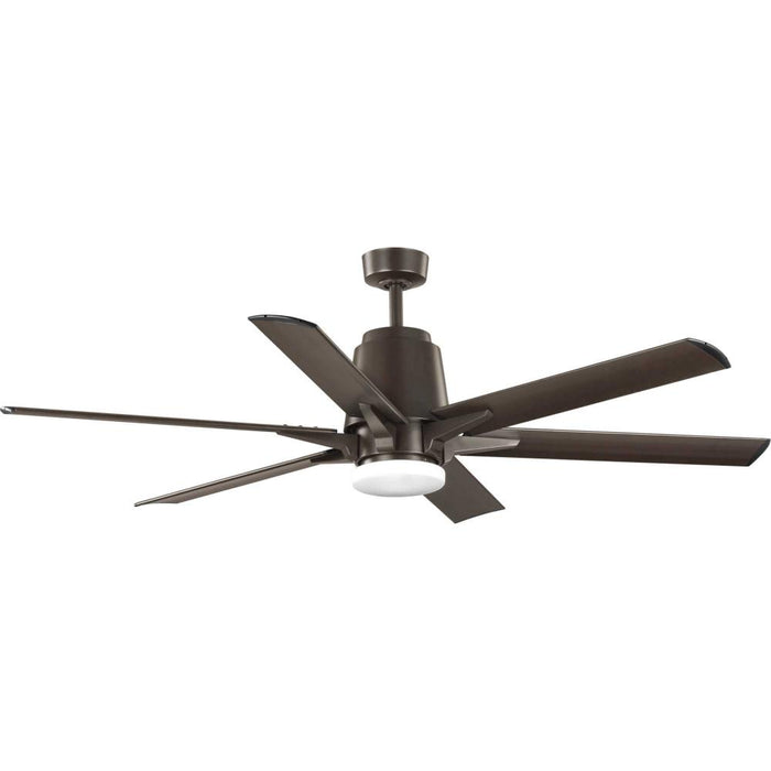 Arlo Collection 60" Indoor/outdoor Six-blade Architectural Bronze Ceiling Fan | P250026-129-30