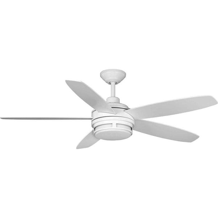 Albin Collection 54" Indoor/outdoor Five-blade White Ceiling Fan | P250036-028-30
