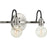 Progress Axle Collection Two-Light Brushed Nickel Vintage Style Bath Vanity Wall Light