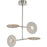 Progress Spoke LED Collection Four-Light Brushed Nickel Modern Style Hanging Chandelier Light