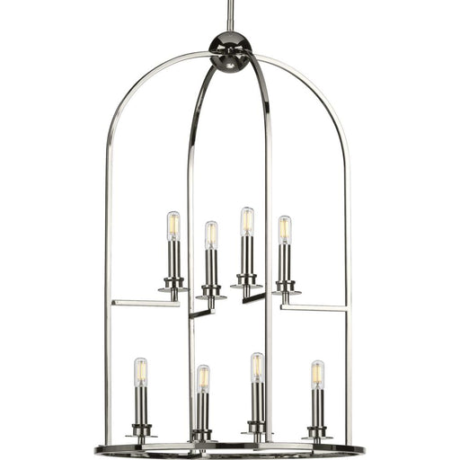 Seneca Collection Eight-light Polished Nickel Farmhouse Pendant Light | P500122-104