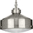 Progress Loftin Collection One-Light Brushed Nickel Clear Patterned Glass Farmhouse Pendant Light