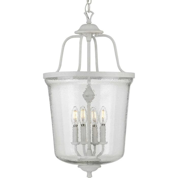 Bowman Collection Four-light Cottage White Foyer Pendant | P500207-151