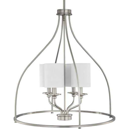 Bonita Collection Four-light Brushed Nickel Foyer Chandelier | P500285-009