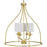 Bonita Collection Four-light Satin Brass Foyer Chandelier | P500285-012