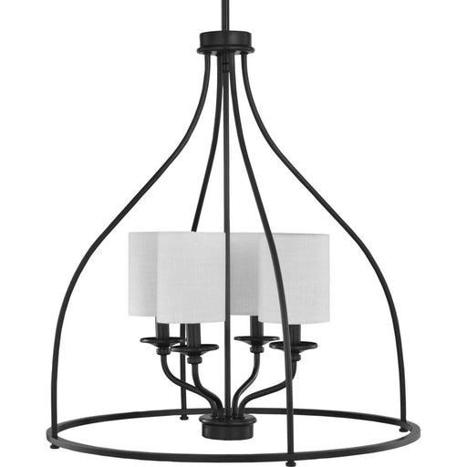 Bonita Collection Four-light Black Foyer Chandelier | P500285-031