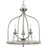 Vinings Collection Three-light Brushed Nickel And Grey Washed Oak Foyer Pendant Light | P500296-009