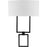 Progress LED Shaded Sconce Collection Black One-Light Square Wall Sconce