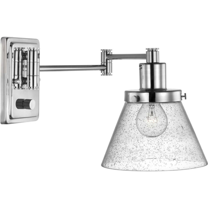 Progress Hinton Collection Polished Nickel Swing Arm Wall Light