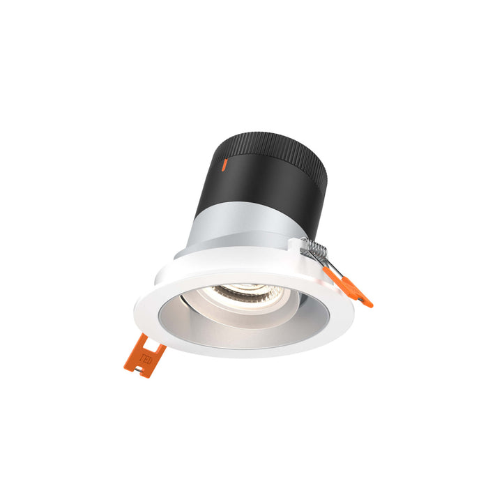 3in Modular Downlight, , 20 Degree Beam Angle, Gimbal Reflector, Alzak, White Trim | RC03-CC-20-GMBAZ-TWH