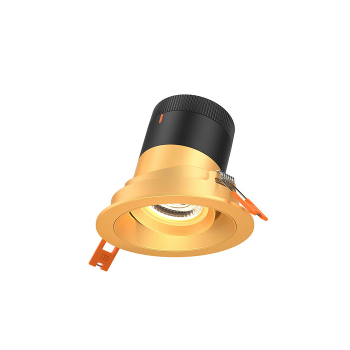 3in Modular Downlight, , 35 Degree Beam Angle, Gimbal Reflector, Gold, Gold Trim | RC03CC35GMBGDTGD
