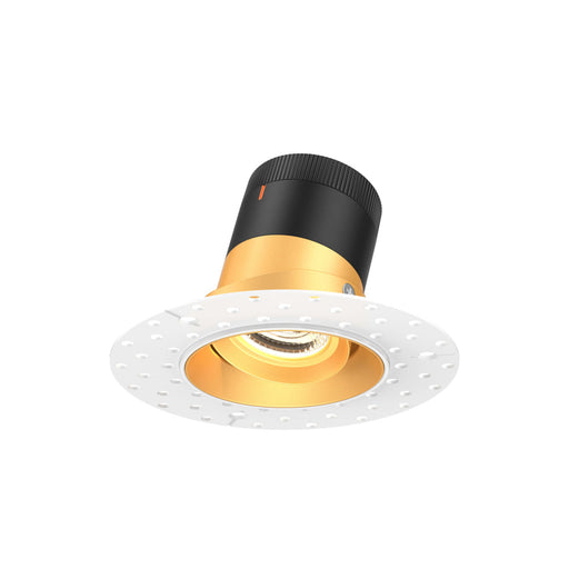 3in Modular Downlight, , 60 Degree Beam Angle, Gimbal Reflector, Gold, Trimless | RC03CC60GMBGDTL