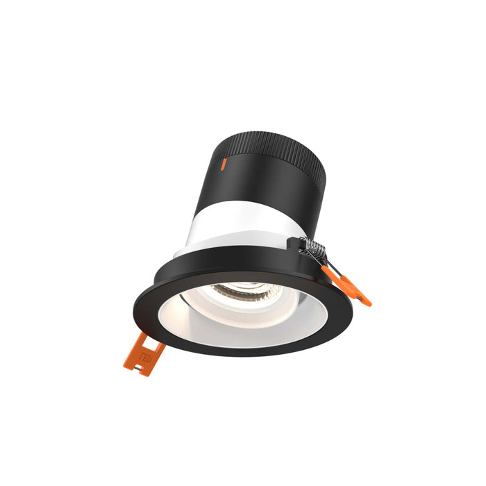 3in Modular Downlight, , 35 Degree Beam Angle, Gimbal Reflector, White, Black Trim | RC03-CC-35-GMBWH-TBK