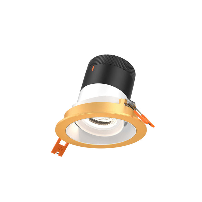 3in Modular Downlight, , 20 Degree Beam Angle, Gimbal Reflector, White, Gold Trim | RC03-CC-20-GMBWH-TGD