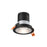 3in Modular Downlight, 5cct, 35 Degree Beam Angle, Regressed, Alzak, Black Trim | RC03CC35RGAZTBK