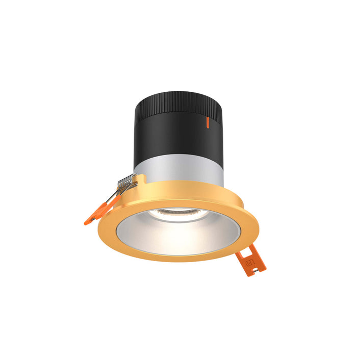 3in Modular Downlight, 5cct, 60 Degree Beam Angle, Regressed, Alzak, Gold Trim | RC03CC60RGAZTGD