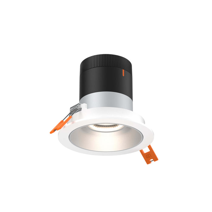 3in Modular Downlight, 5cct, 35 Degree Beam Angle, Regressed, Alzak, White Trim | RC03CC35RGAZTWH