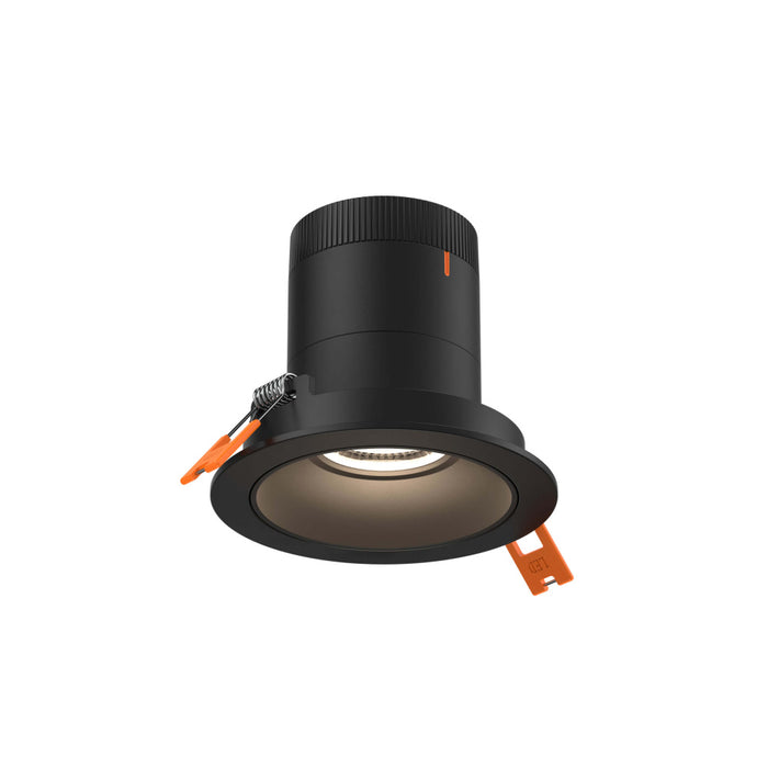 3in Modular Downlight, 5cct, 60 Degree Beam Angle, Regressed, Black, Black Trim | RC03CC60RGBKTBK
