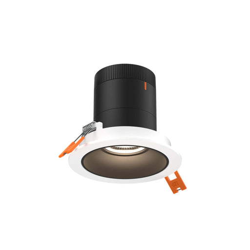 3in Modular Downlight, 5cct, 35 Degree Beam Angle, Regressed, Black, White Trim | RC03CC35RGBKTWH