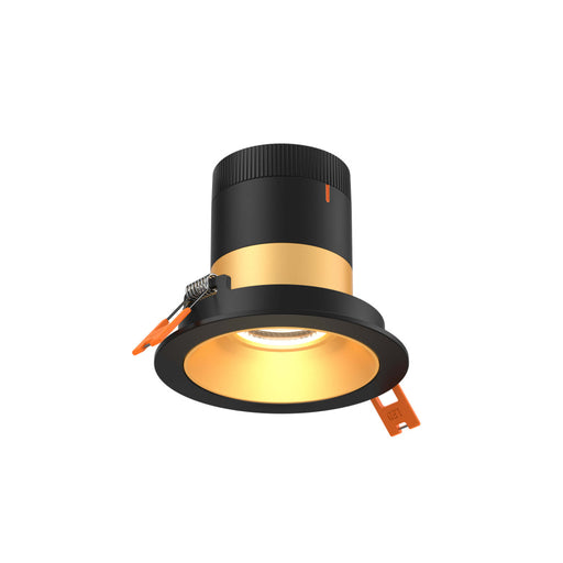 3in Modular Downlight, 5cct, 35 Degree Beam Angle, Regressed, Gold, Black Trim | RC03CC35RGGDTBK
