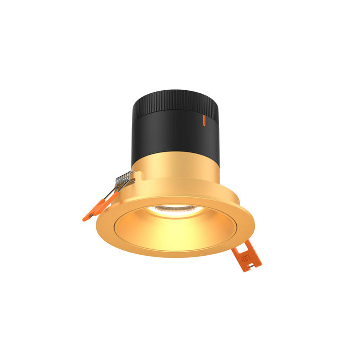 3in Modular Downlight, 5cct, 35 Degree Beam Angle, Regressed, Gold, Gold Trim | RC03-CC-35-RGGD-TGD