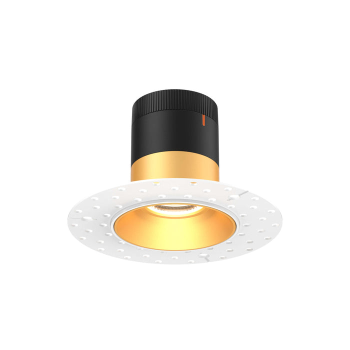 3in Modular Downlight, 5cct, 35 Degree Beam Angle, Regressed, Gold, Trimless | RC03-CC-35-RGGD-TL
